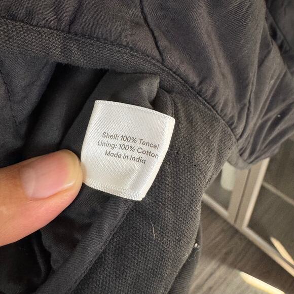 3sixteen Quilted Onyx Black Liner Jacket 2X NEW Button Up Tencel Cotton Coat XXL - Picture 6 of 6